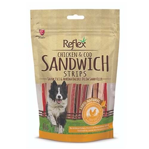 Reflex Tavuk Ve Morina Balığı Sandviç Köpek Ödülü 80 Gr.