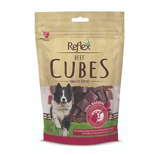 Reflex Biftek Dilim Küp Doğal Köpek Ödülü 80 Gr.X4 Adet