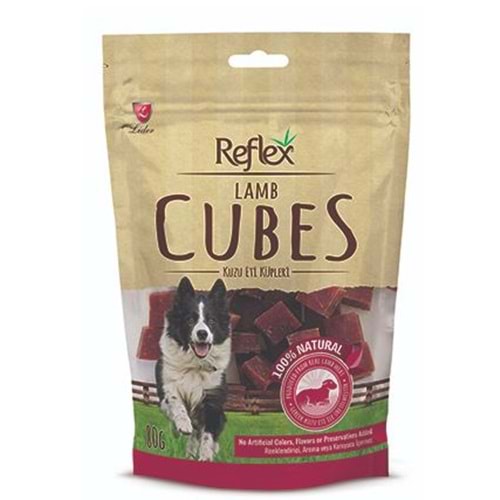 Reflex Kuzu Dilim Küp Doğal Köpek Ödülü 80 Gr.x4 Adet