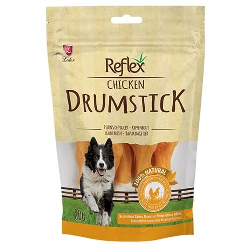 Reflex Drumstick Tavuklu Bağet Köpek Ödül Maması 80 Gr