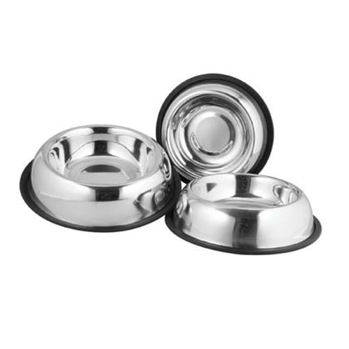 Oval Çelik Köpek Mama Kabı 32 OZ.