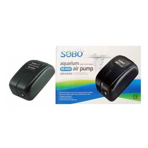 Sobo SB-8802 Tek Çıkışlı Akvaryum Hava Motoru 3 L/Dak. 2,5 W
