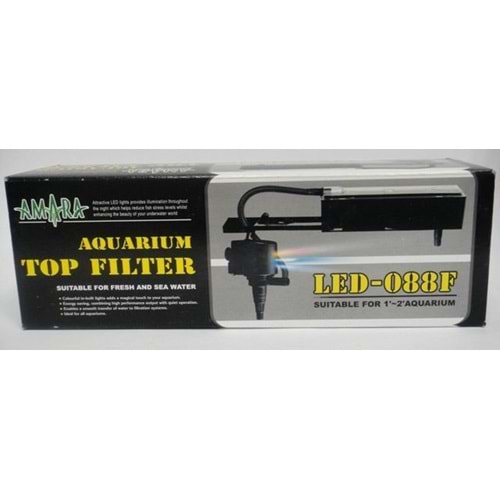 Amara LED-088F Ledli Akvaryum Tepe Filtresi 640 L/S 15 W