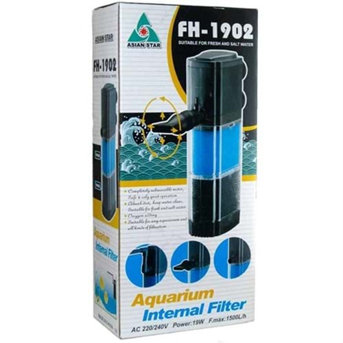 Asian Star FH-1902 Akvaryum İç Filtresi 1500 L/S 19 W