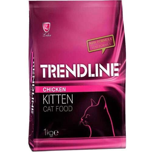Trendline Kitten Tavuklu Yavru Kedi Maması 1 Kg.x 6 Adet