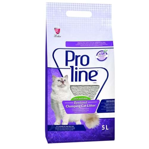 Proline Lavanta Kokulu Kedi Kumu 5 Lt. x 2 Adet