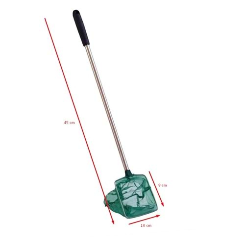 Weiao A210004 Paslanmaz Çelik Saplı Balık Kepçesi 4'' 10 cm.