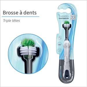M-Pets Üç Başlıklı Köpek Diş Fırçası 17x2,3 cm 10125599