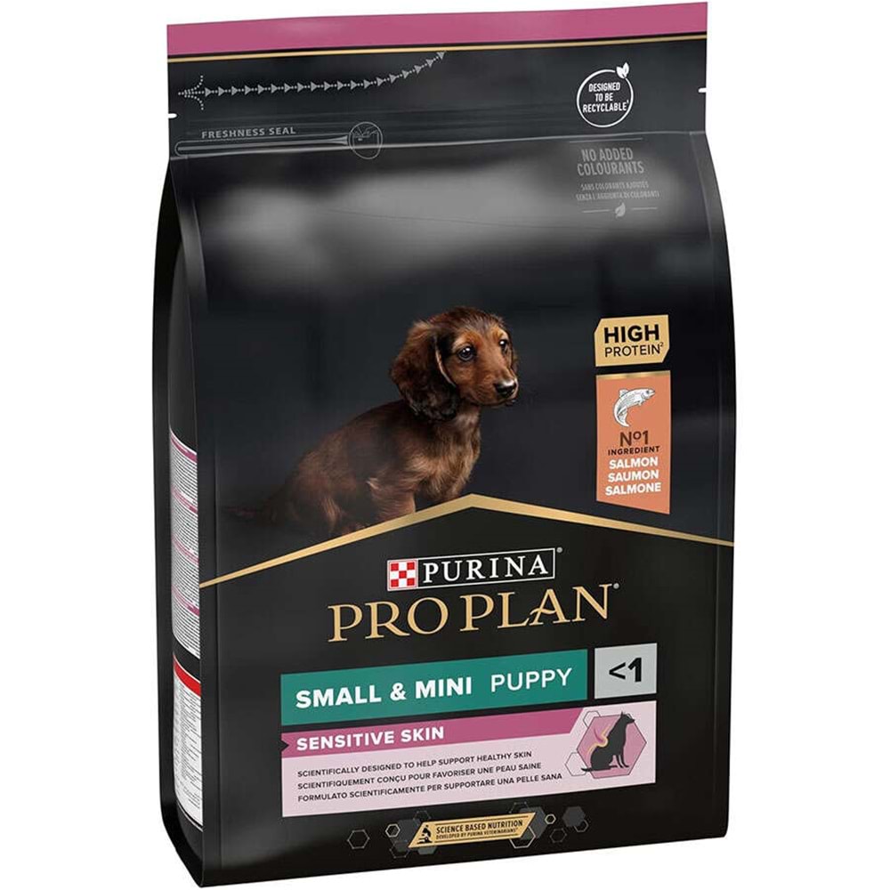 Pro Plan Sensitive Somonlu Küçük Irk Yavru Köpek Maması 3 Kg.