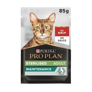 Proplan Gravy Kısır Kediler için Sığır Etli Yaş Kedi Maması 10 adet