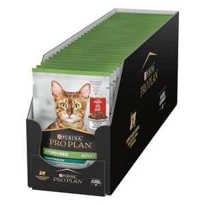 Pro Plan Pouch Sterilised Biftekli Kısır Kedi Konservesi 85gr*26 adet
