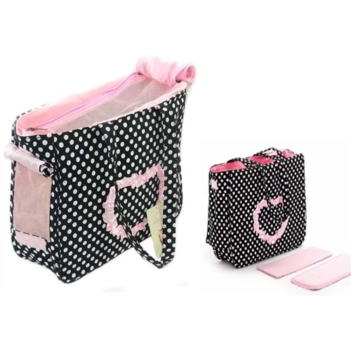 Pet Care Köpek & Kedi Taşıma Çantası (40x15x30 cm.) BG-137BK Siyah