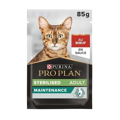 Proplan Gravy Kısırlaştırılmış Kediler için Sığır Etli Yaş Kedi Maması